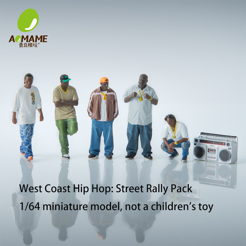 Audio Music Hip Hop - 1/64 Scale Resin Hip-hop Street Team