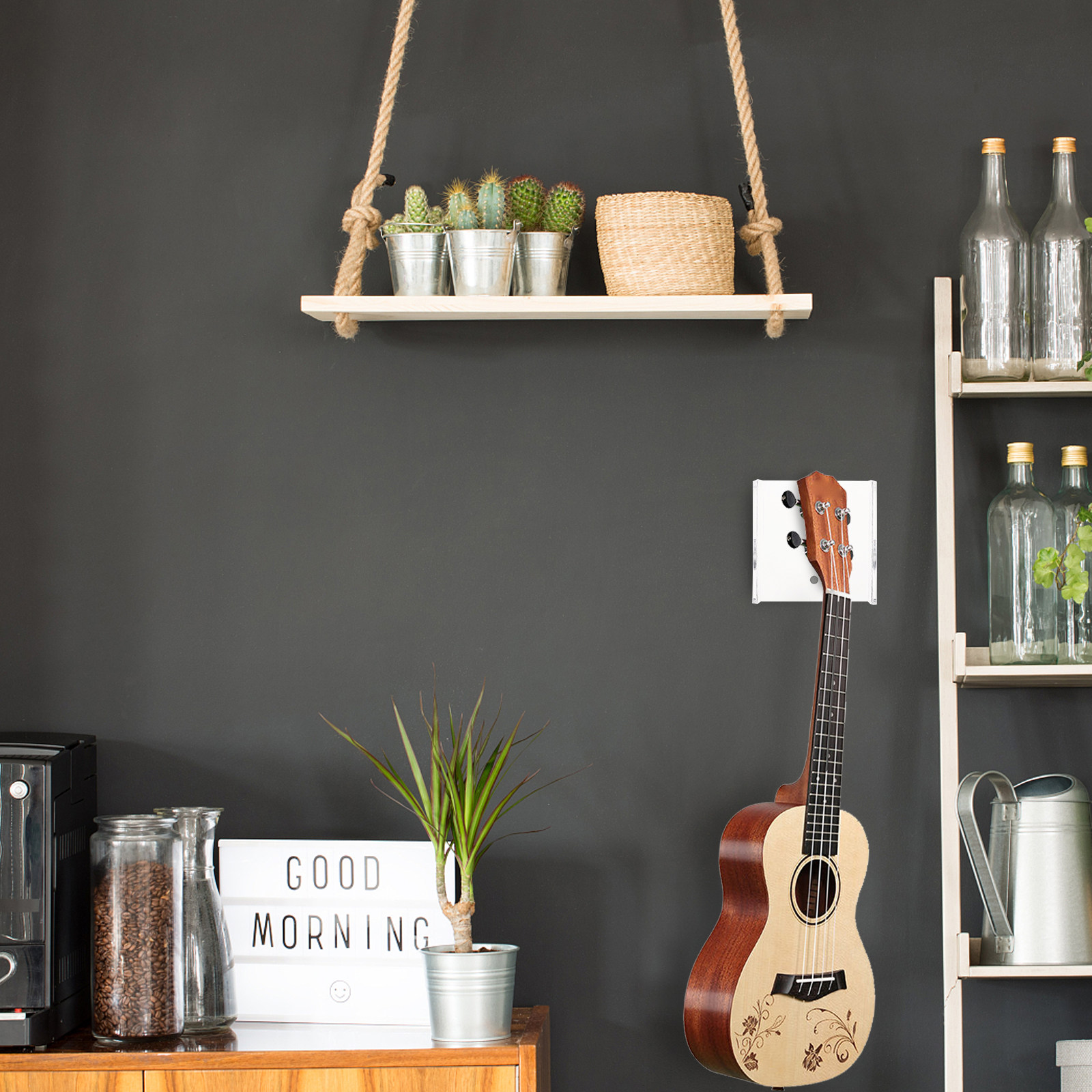 Bass Guitar Strings - 1Set Wall Guitar Hanger Hook Holder