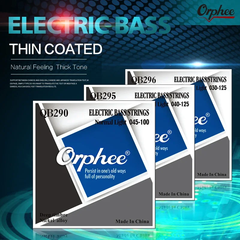 Orphee Bass Strings QB Series  - đánh giá và giá Bass Guitar Strings