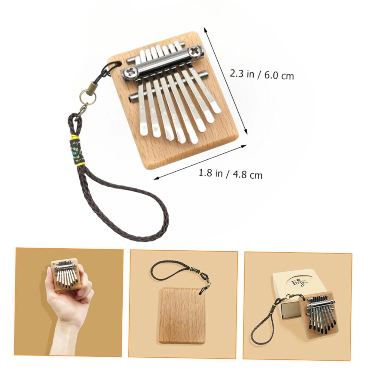 Miwayer Mini Kalimba 8 Key Thu - đánh giá và giá Kalimba Thumb Piano