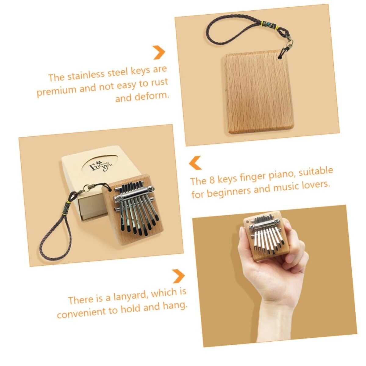 Miwayer Mini Kalimba 8 Key Thu - đánh giá và giá Kalimba Thumb Piano
