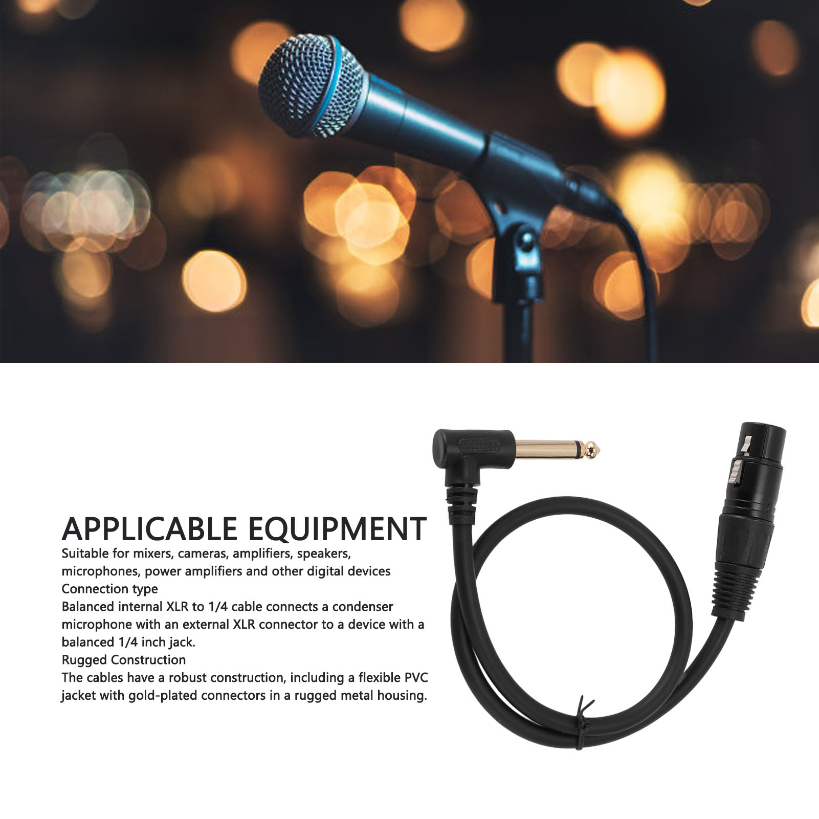 XLR Female To 6.35mm Cable Bal - đánh giá và giá Cable Xlr Balanced