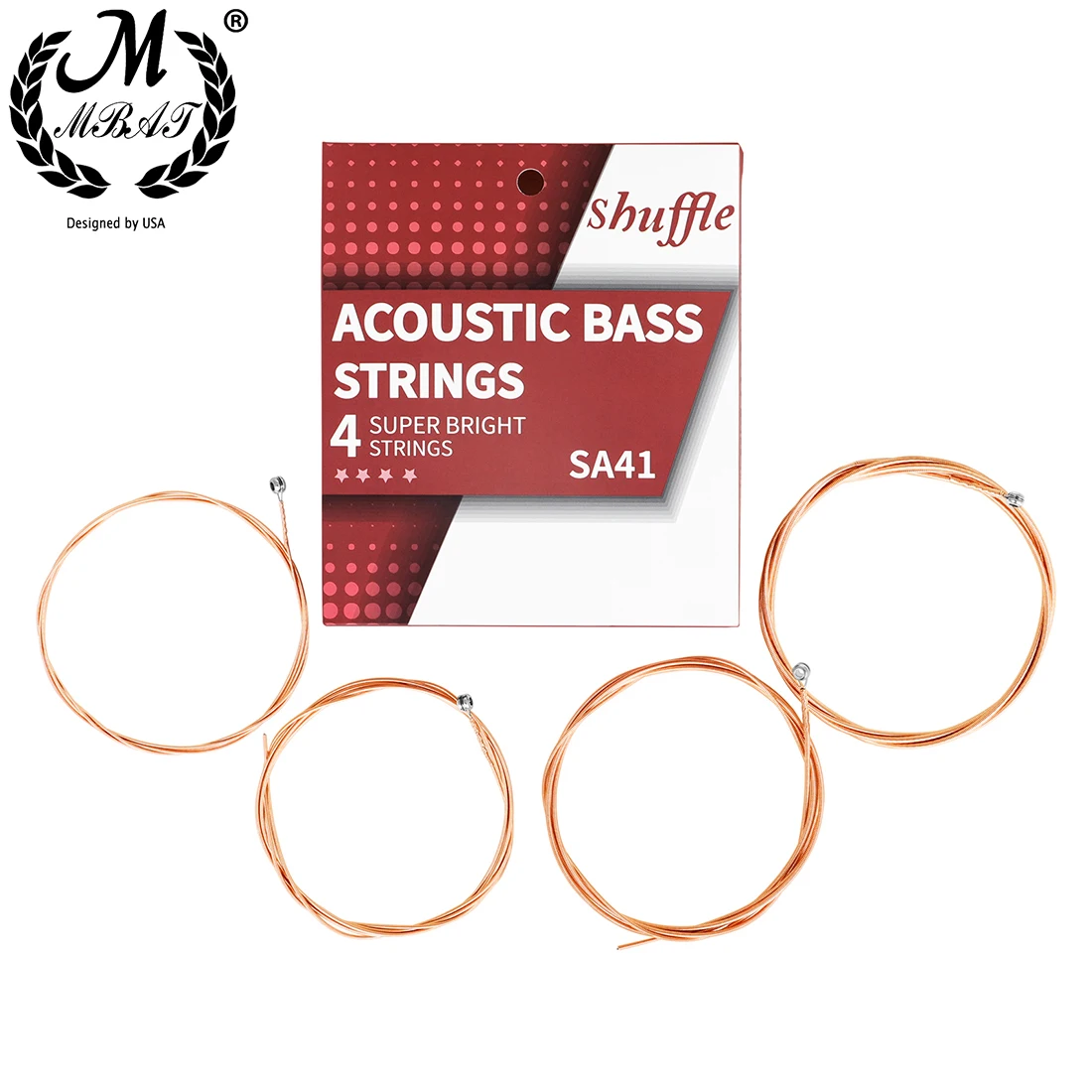 M MBAT Acoustic Bass Strings 4 - đánh giá và giá Bass Guitar Strings