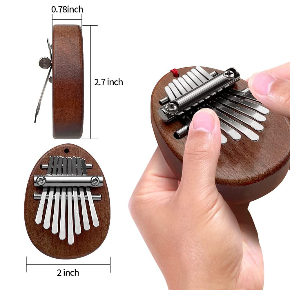 Portable Solid Wood 8 Key Mini - đánh giá và giá Kalimba Thumb Piano