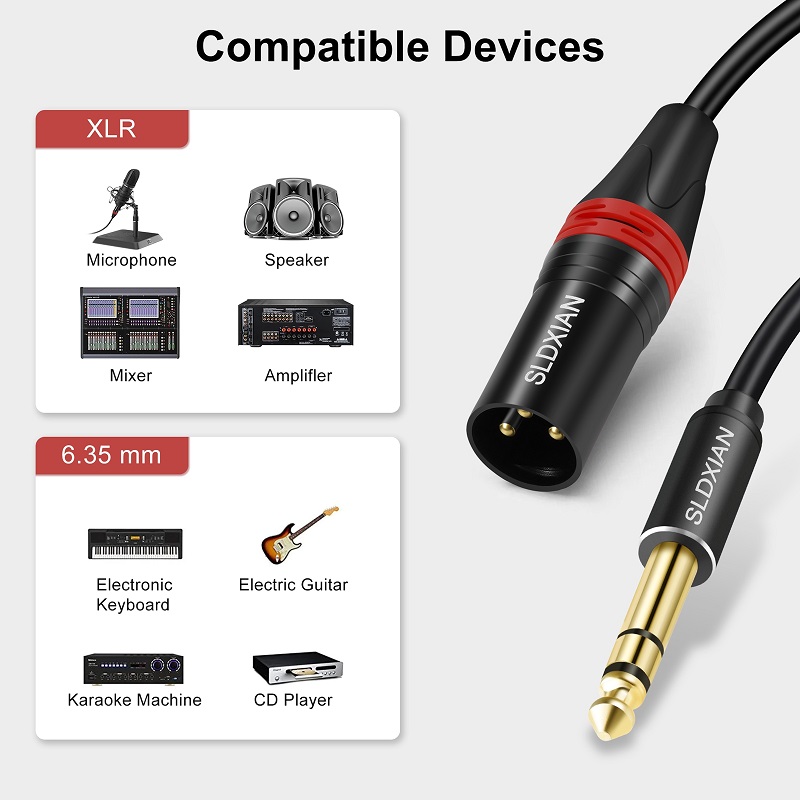 1/4 Inch TRS to XLR Male Cable - đánh giá và giá Cable Xlr Balanced
