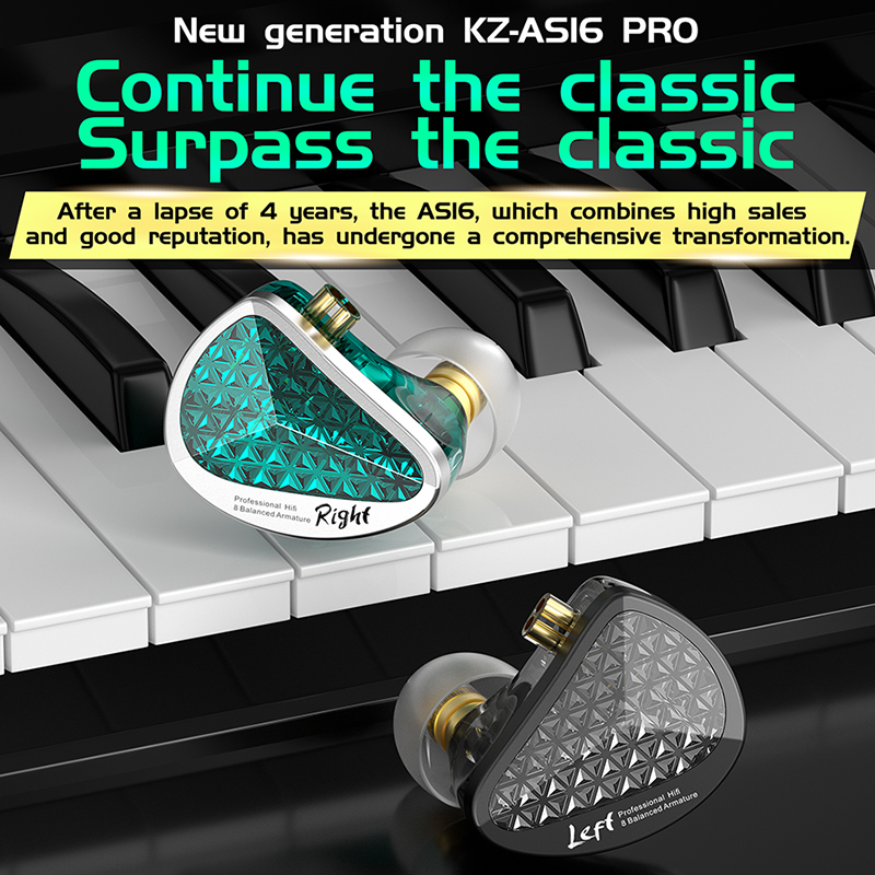 KZ AS16 PRO Tai Nghe Có Dây 8B - đánh giá và giá Music Audio Pro